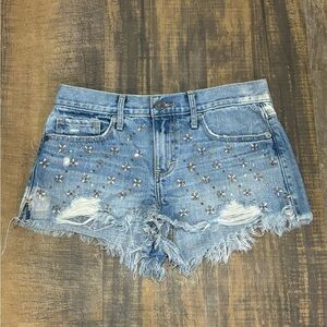 Abercrombie & Fitch Y2K bedazzled booty shorts